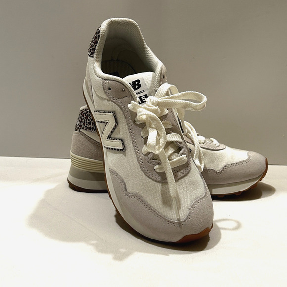 New Balance Shoes - New Balance 515 Women S: 8 Leopard Animal Accents Sneakers Off-White